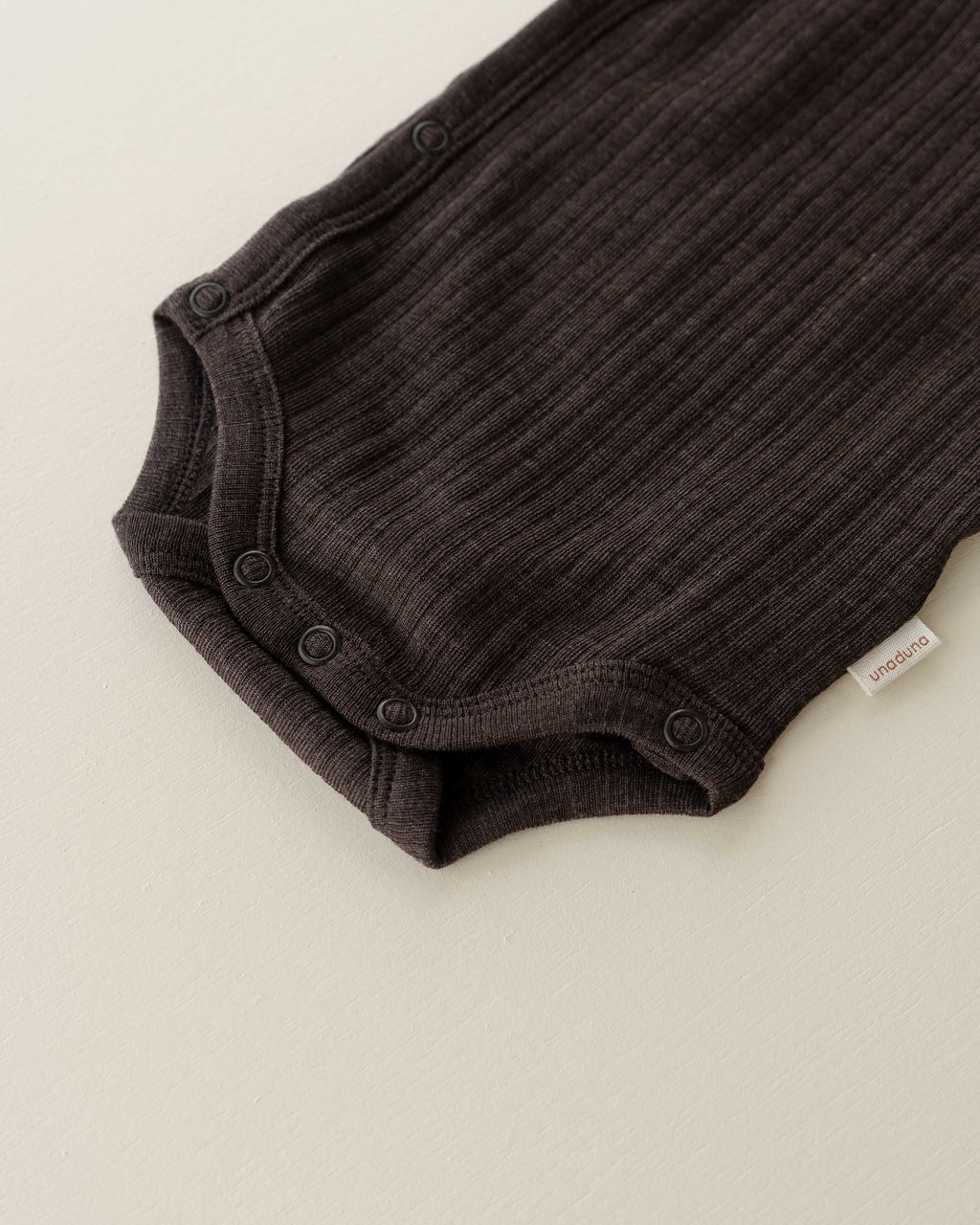 Wrap around body rib wool/silk - cocoa