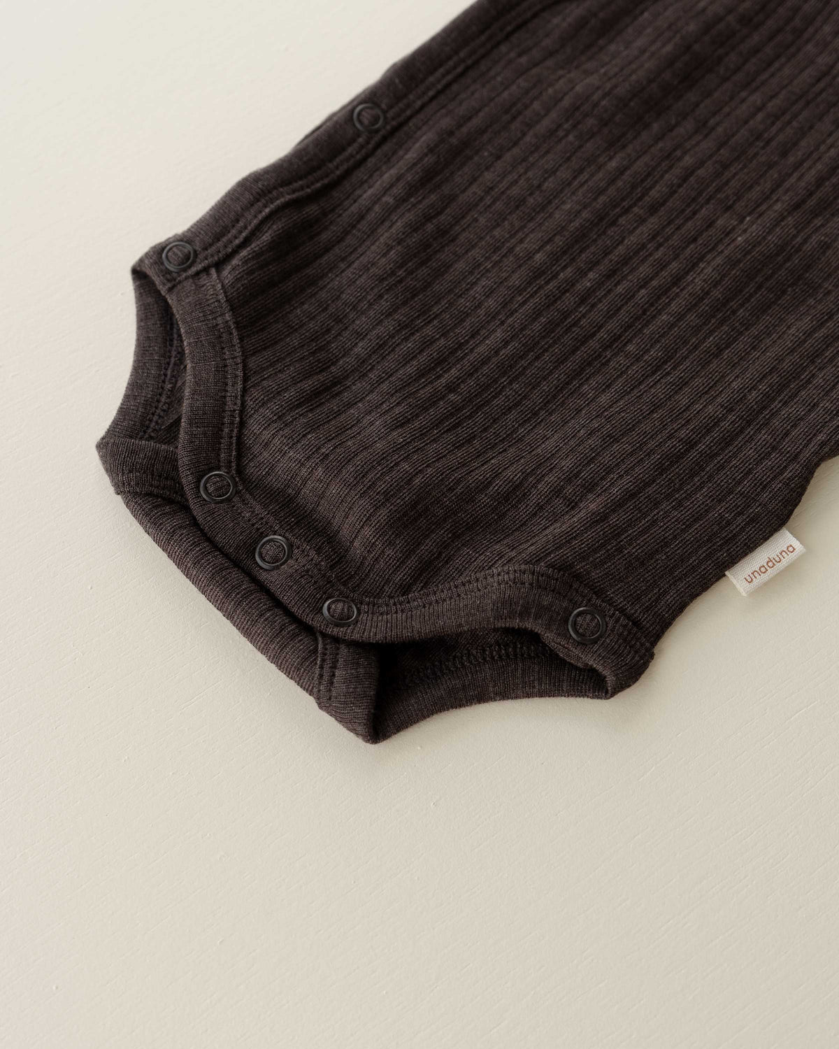 Wrap around body rib wool/silk - cocoa