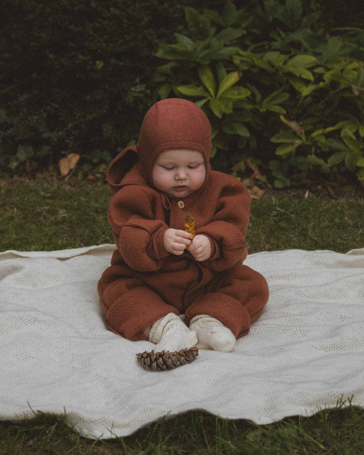 Overall Wool Fleece - henna dune