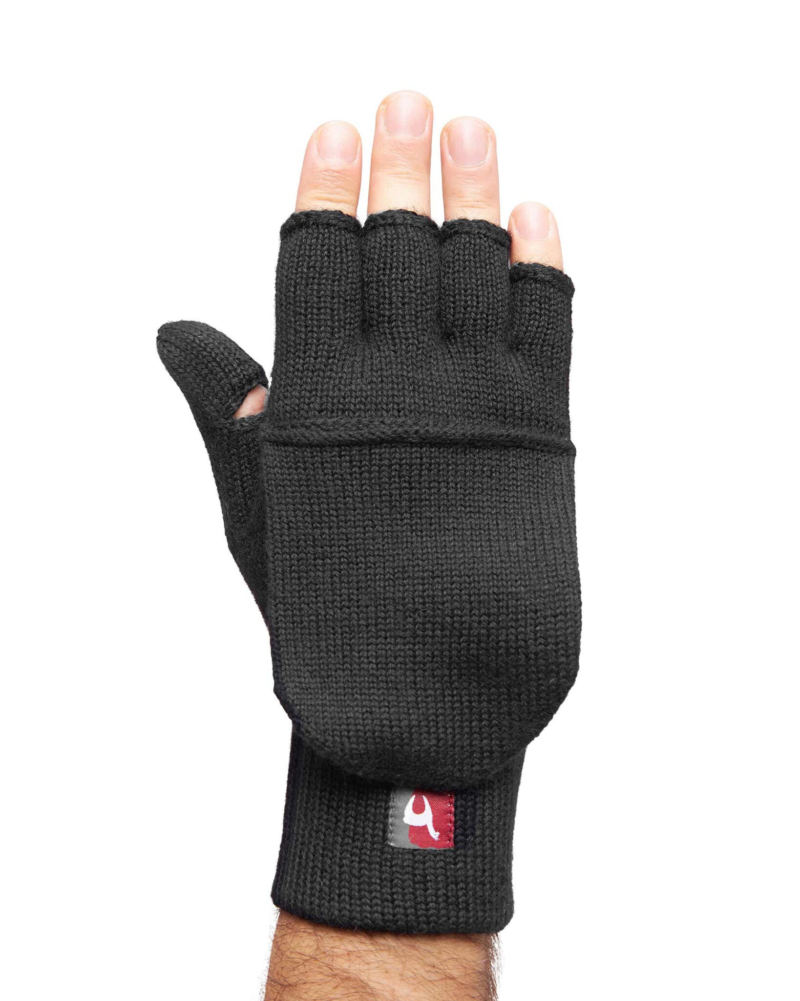 Apu Kuntur Alpaca Wool Mittens - black: wonderfully warm!