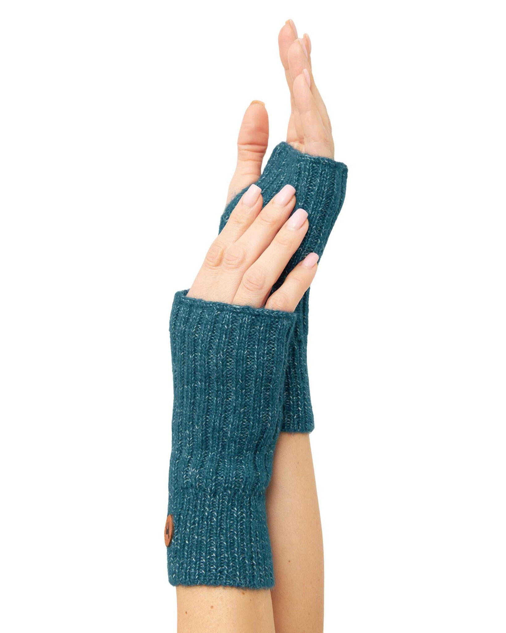 alpaka-pulswrmer-paca-mit-daumenloch-aus-baby-alpaka-merino-mix 3 zeegroen