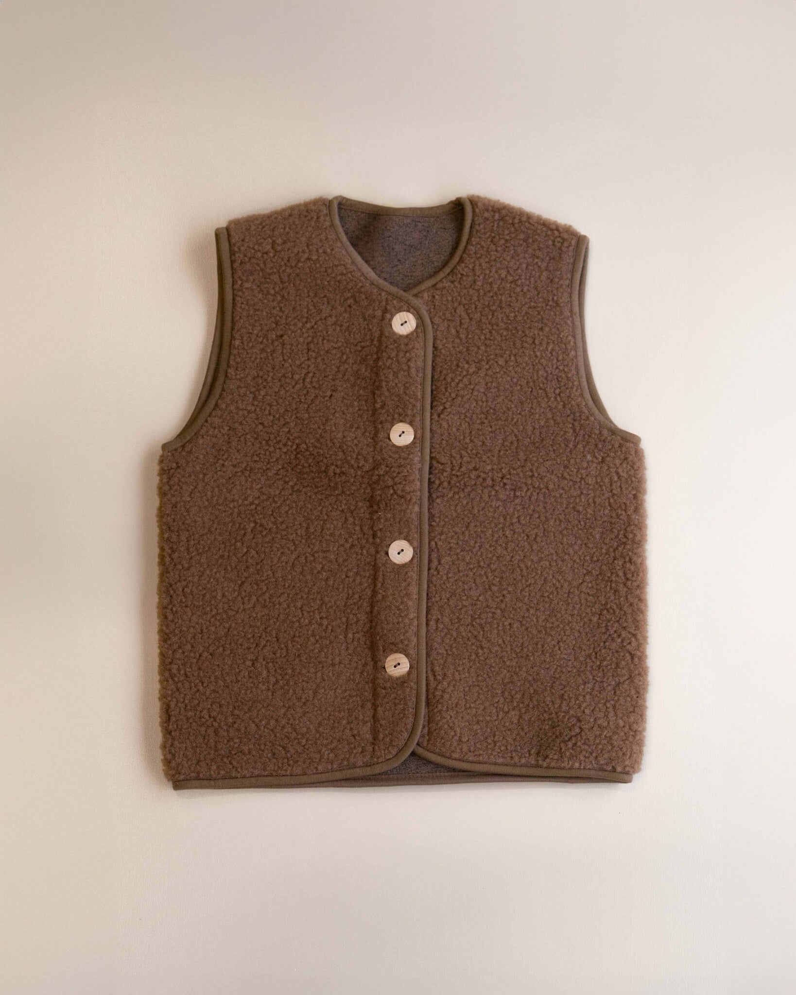 Alwero - dames vest PO - teddy brown