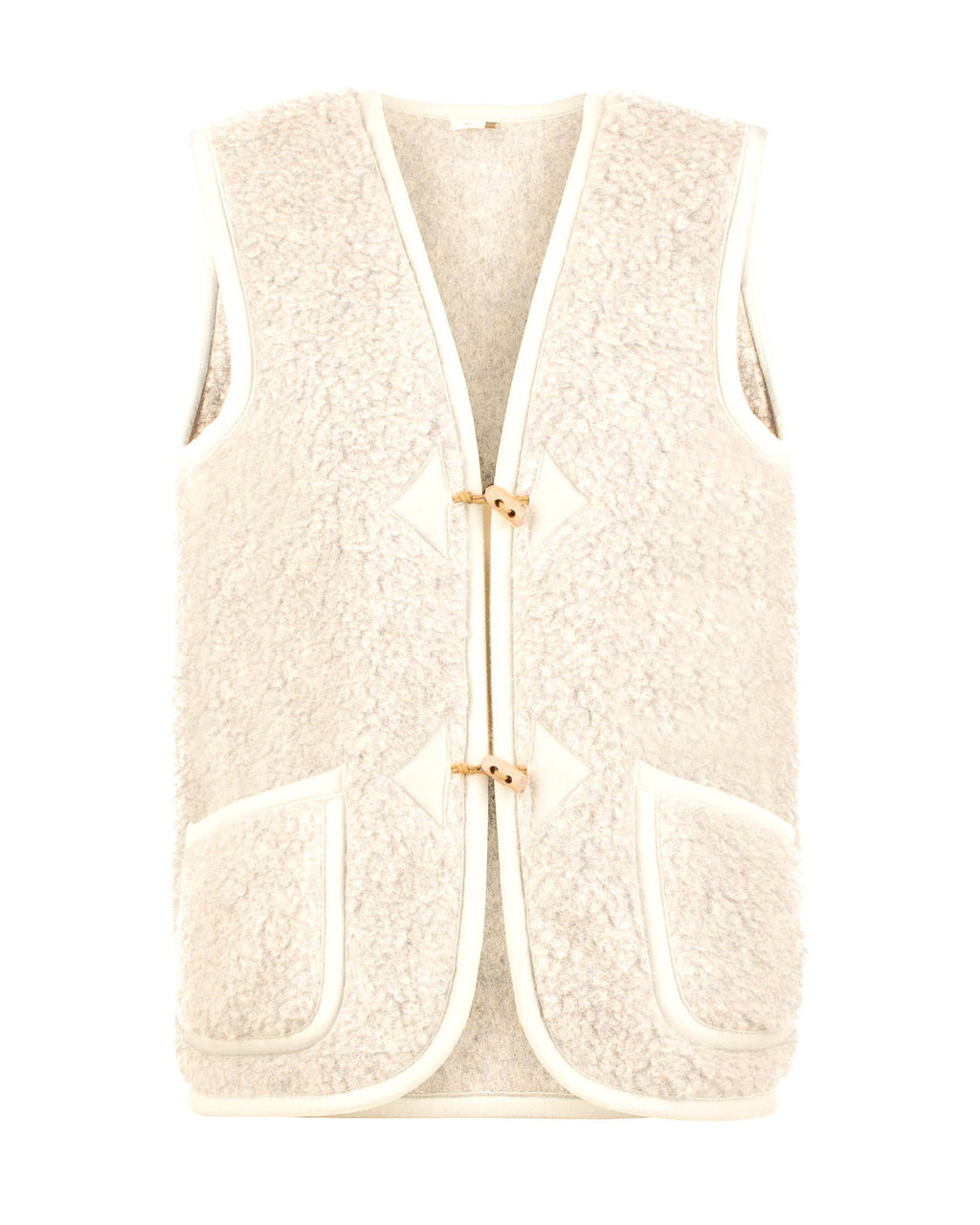 Alwero bodywarmer dames naturel wit