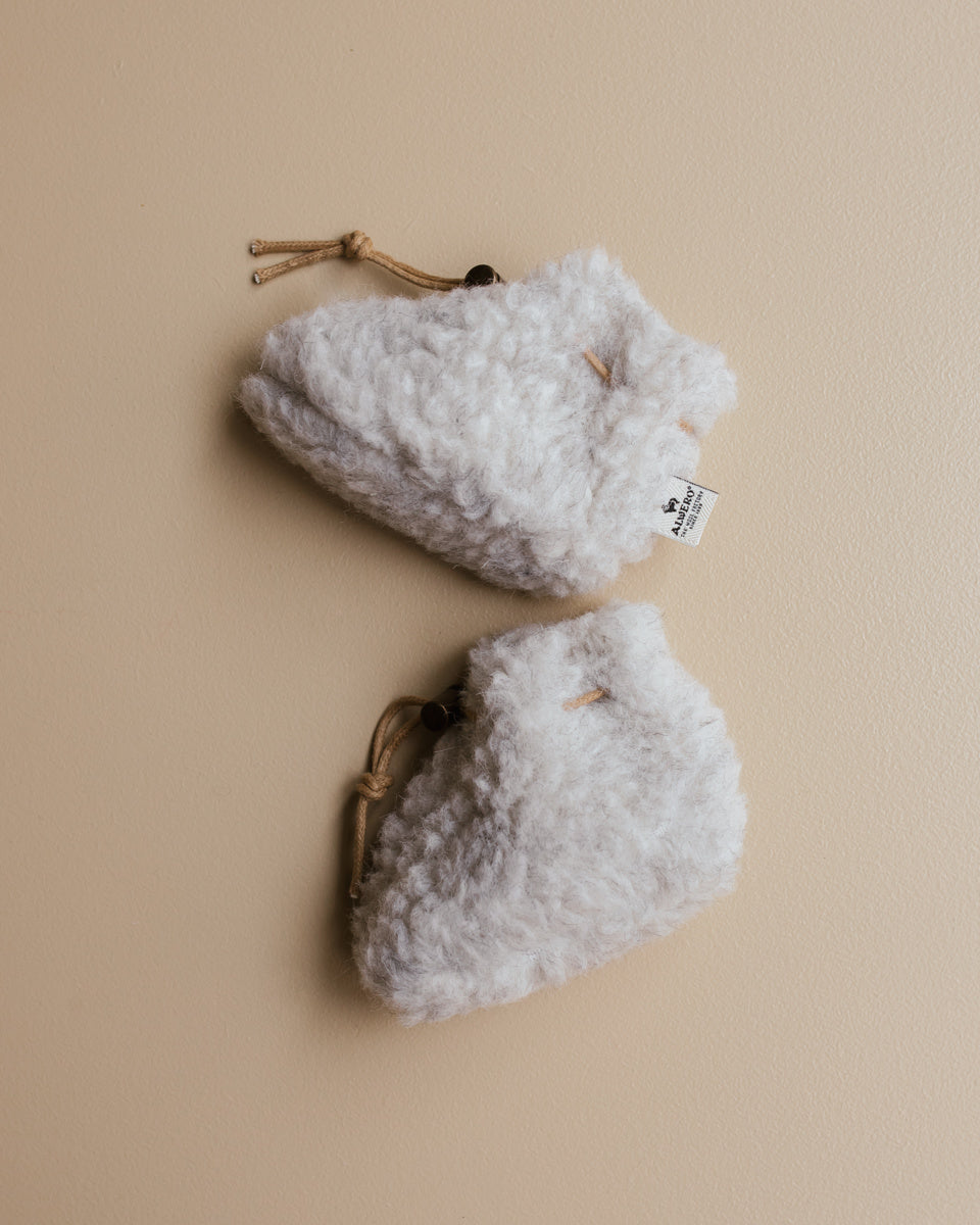 Alwero booties grey wool plush exclusive Ziloen