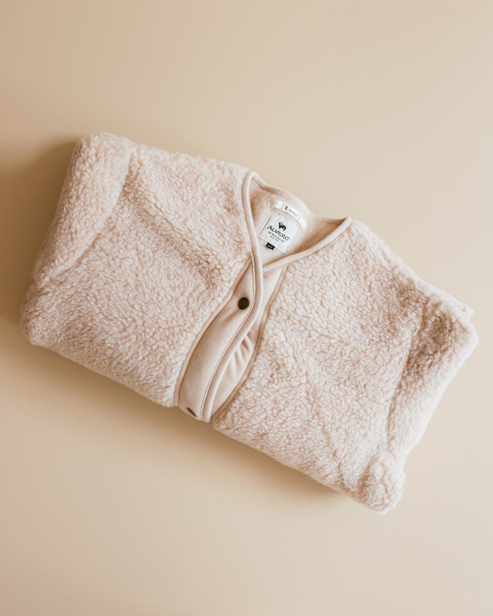 alwero Dames jas Aranga van wol - beige