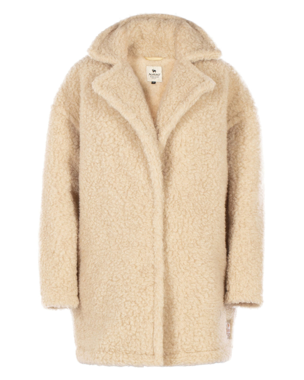Alwero dames jas moods terry pluche beige