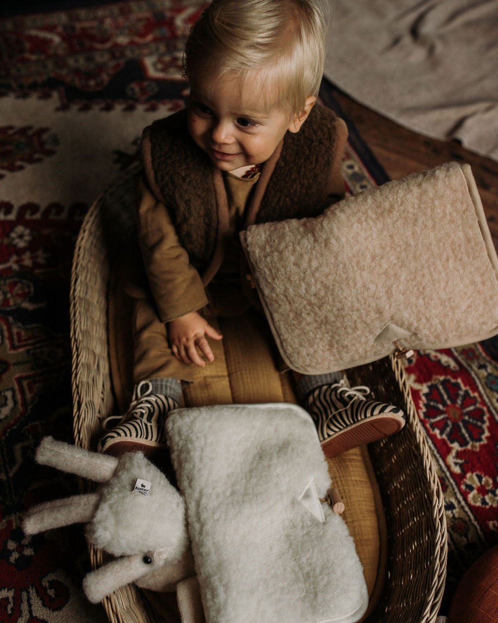 Alwero diaper bag wool