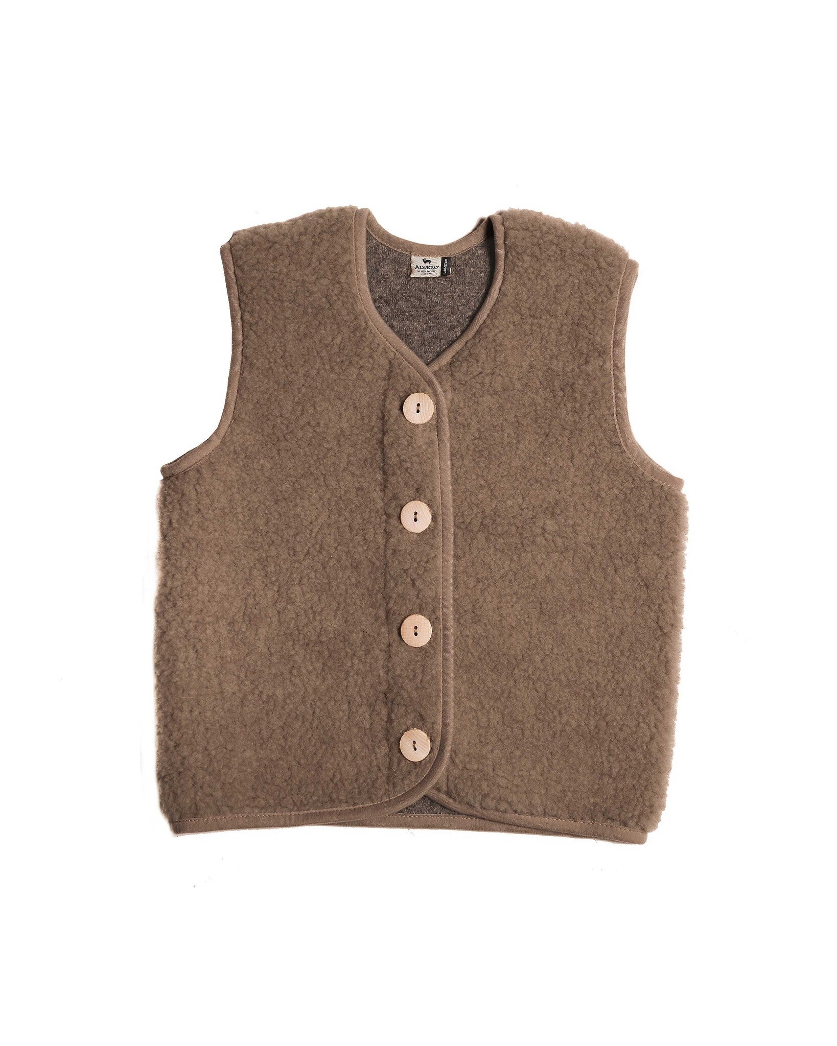 Alwero Kinder vest PO - bruin