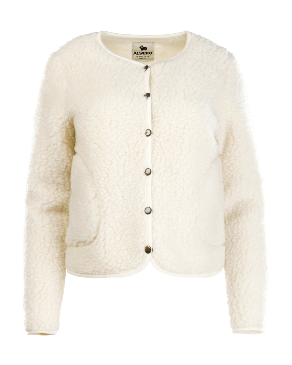 Alwero ladies woolen jacket white 1205-01-P