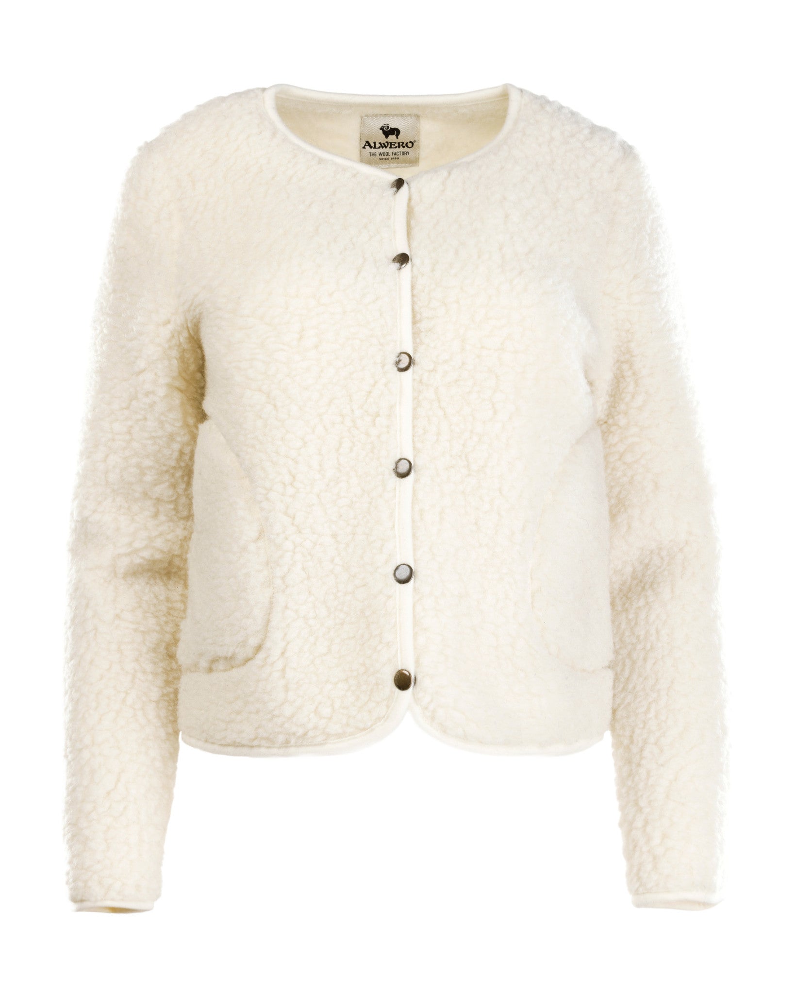Alwero ladies woolen jacket white 1205-01-P