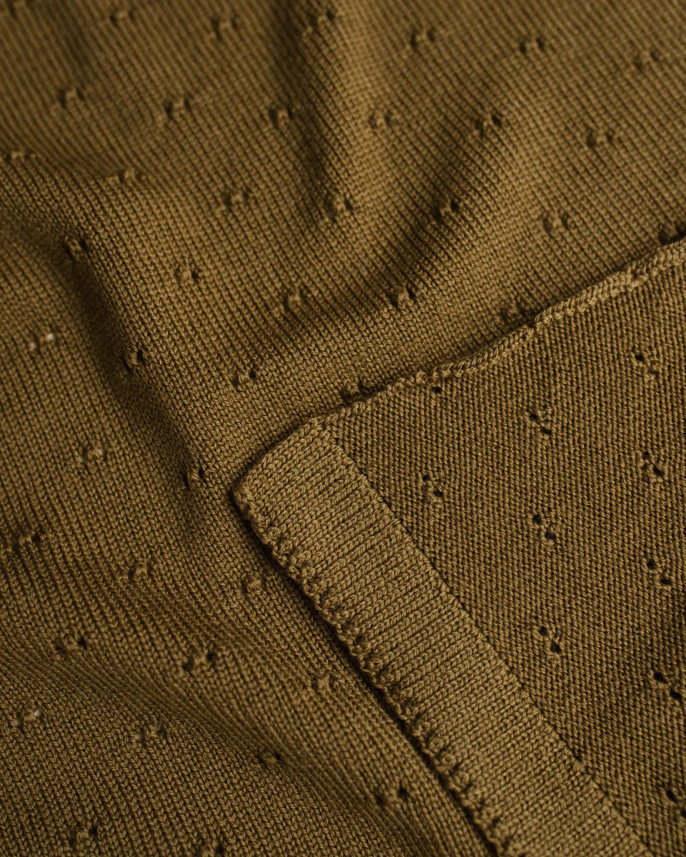 Baby deken van wol Bibi - mustard 4