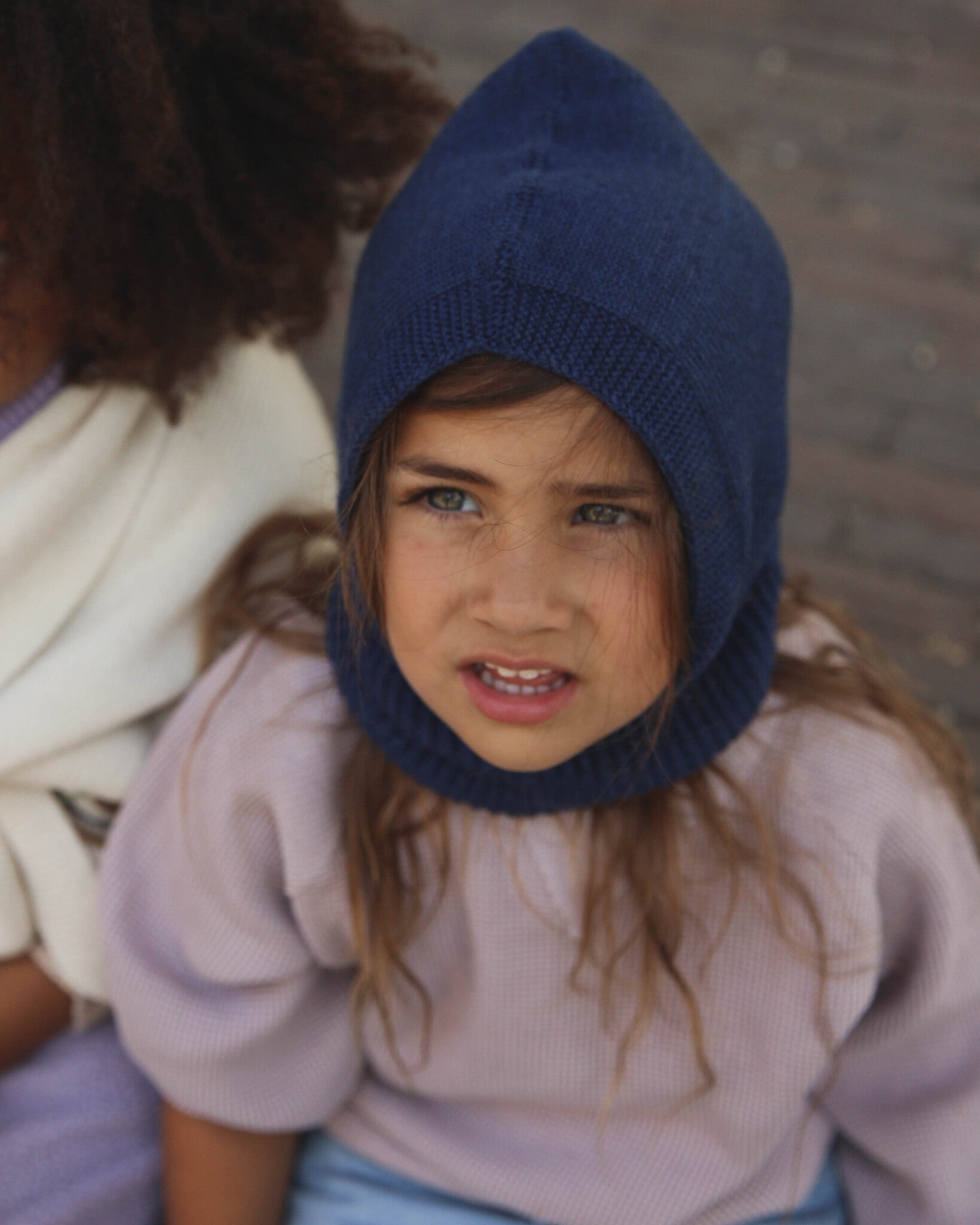 Balaclava van merino wol Eddy - blue