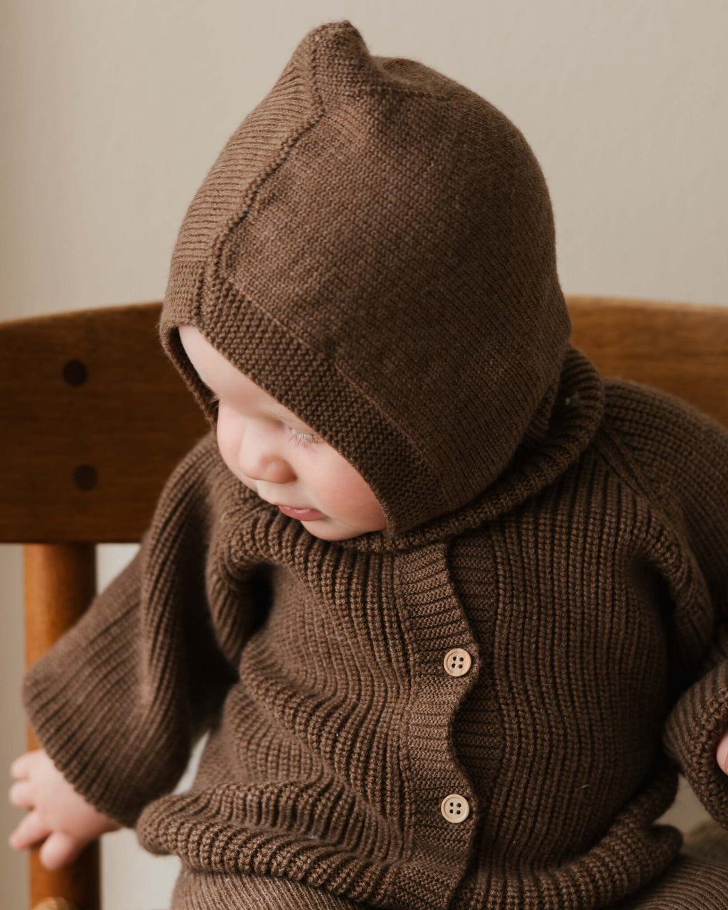 Balaclava van merino wol Eddy - mocha