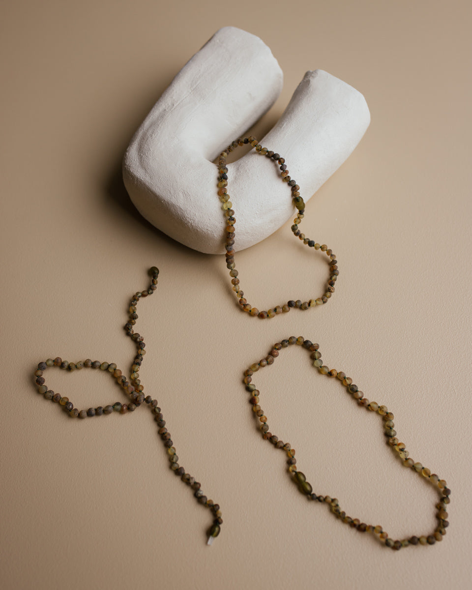 Barnsteen olive raw groen