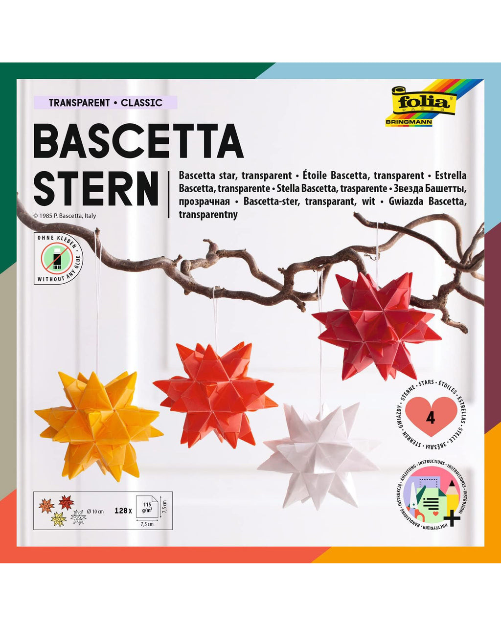 Bascetta ster 4 kleuren 1