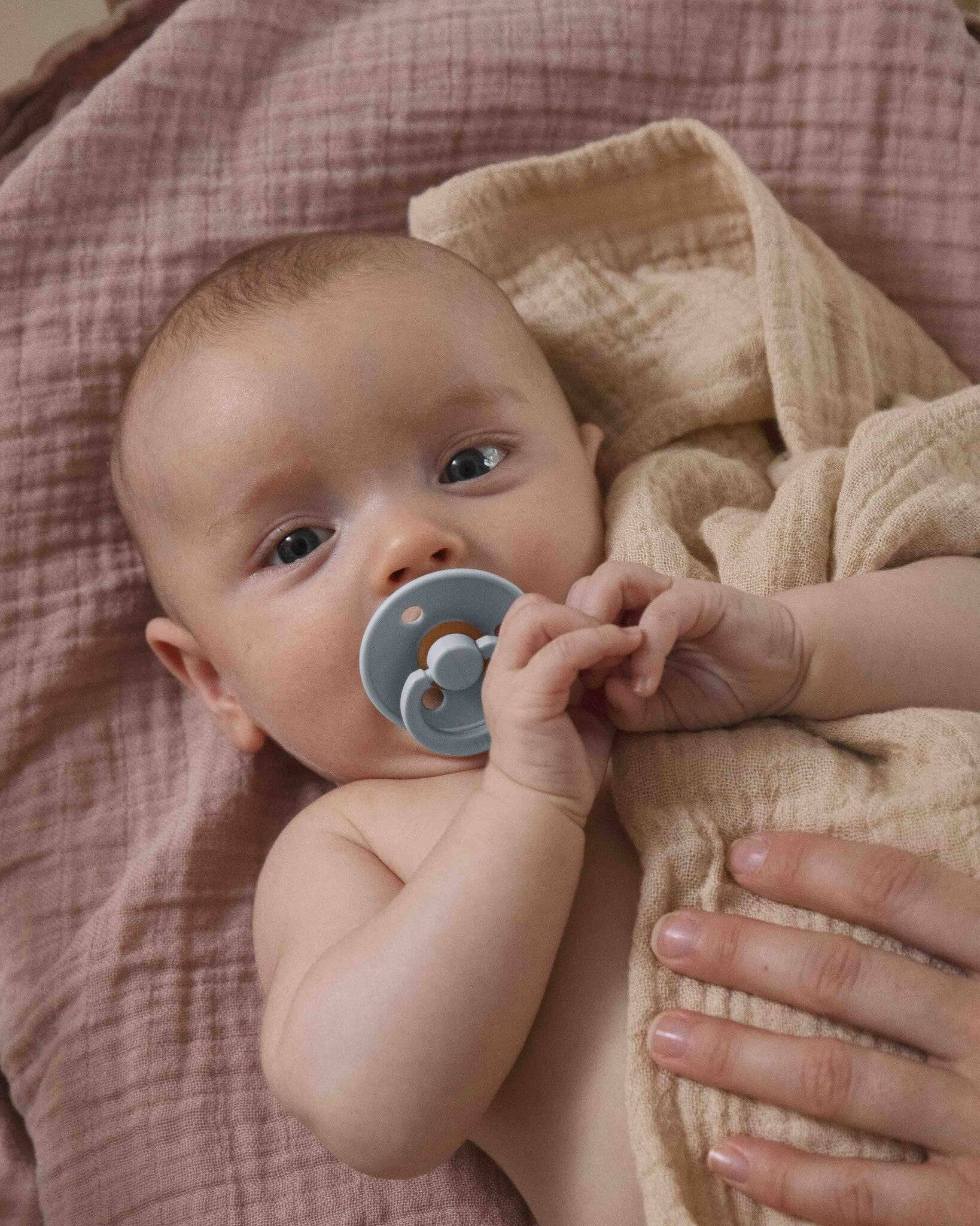 Bibs Fopspeen natuurrubber - baby blue 2