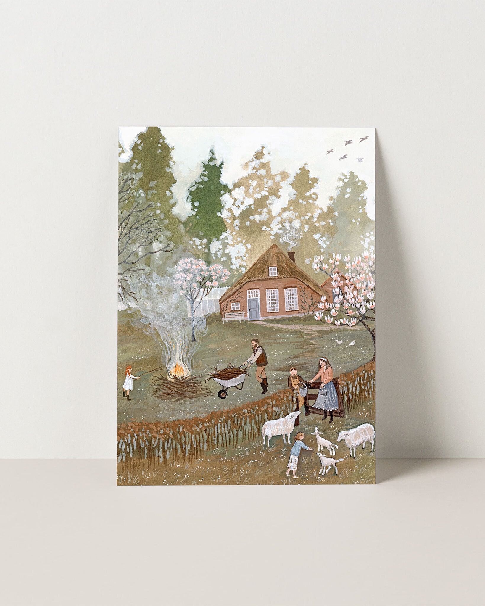 Bonfire postcard
