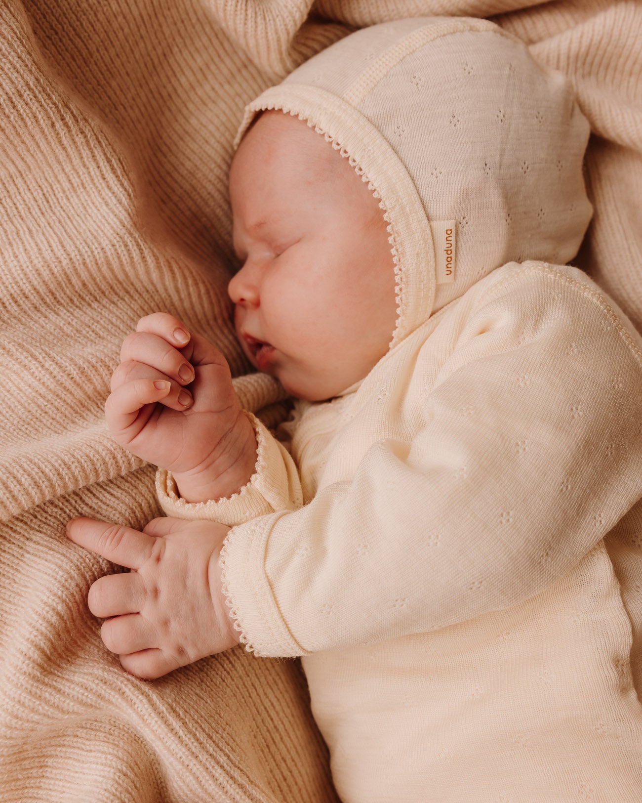 Wrap around body pointelle wool/silk - munkki