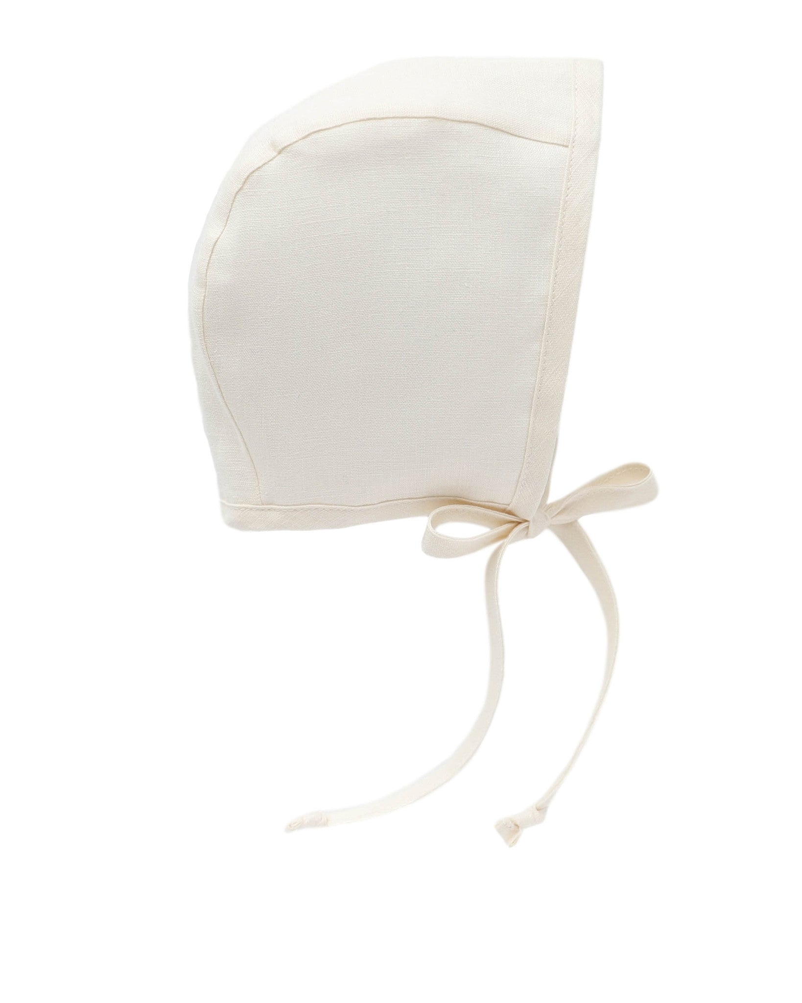 Briar Ivory Linen Bonnet