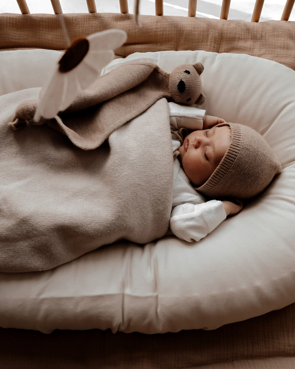 Cocoon baby lounger kapok biologisch katoen