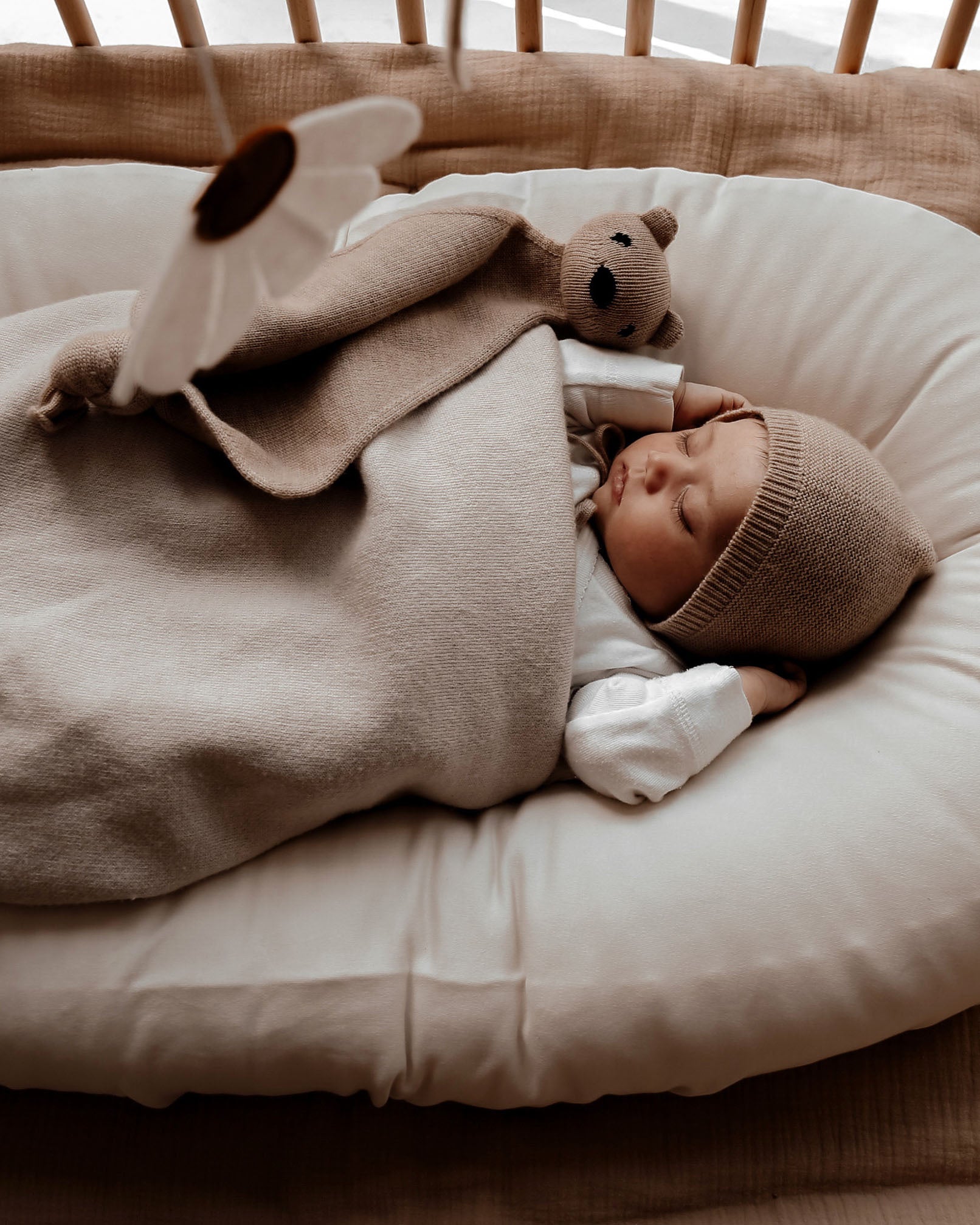 Cocoon baby lounger kapok biologisch katoen