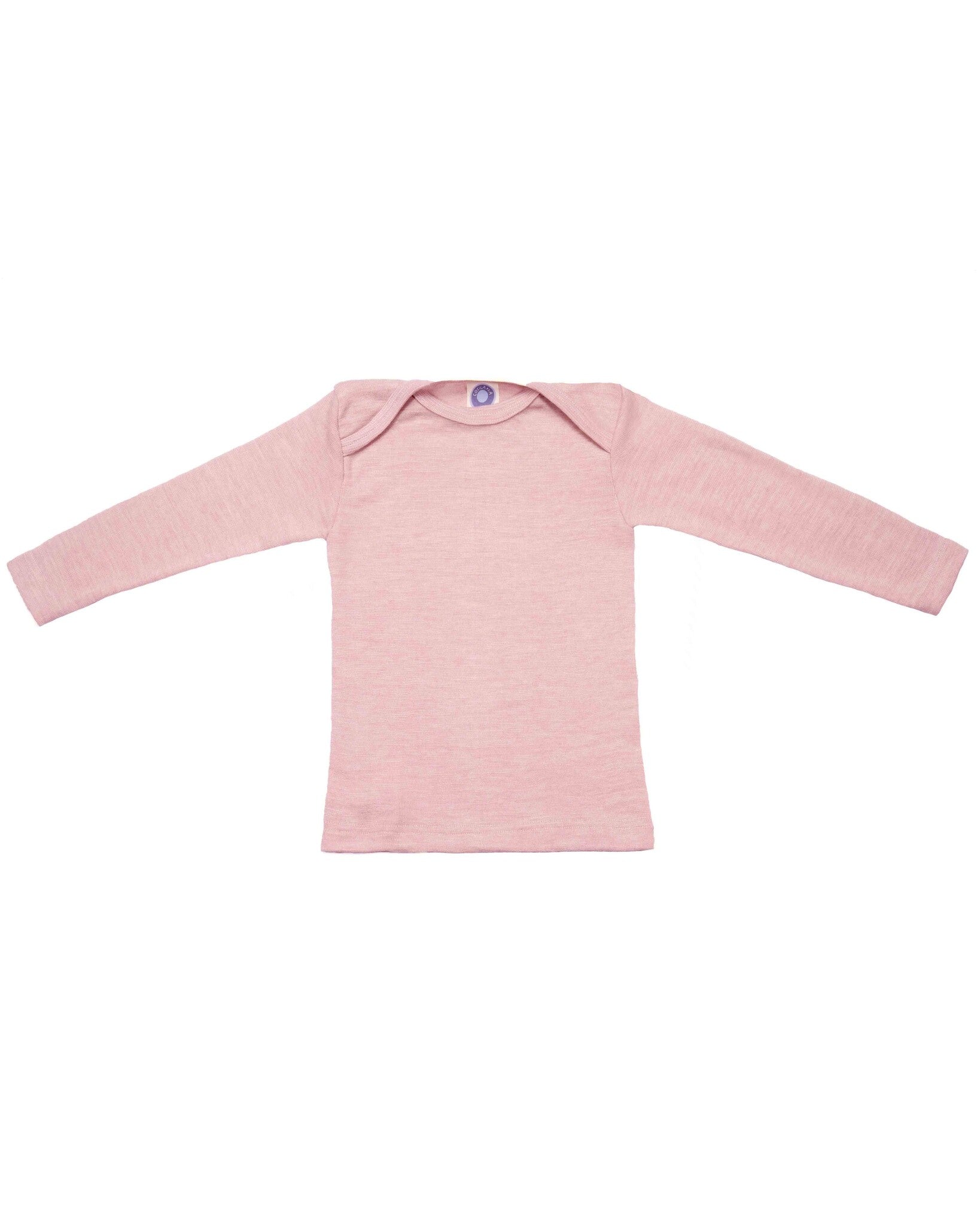 Cosilana baby shirtje wol zijde rose mottled 21-71033-262