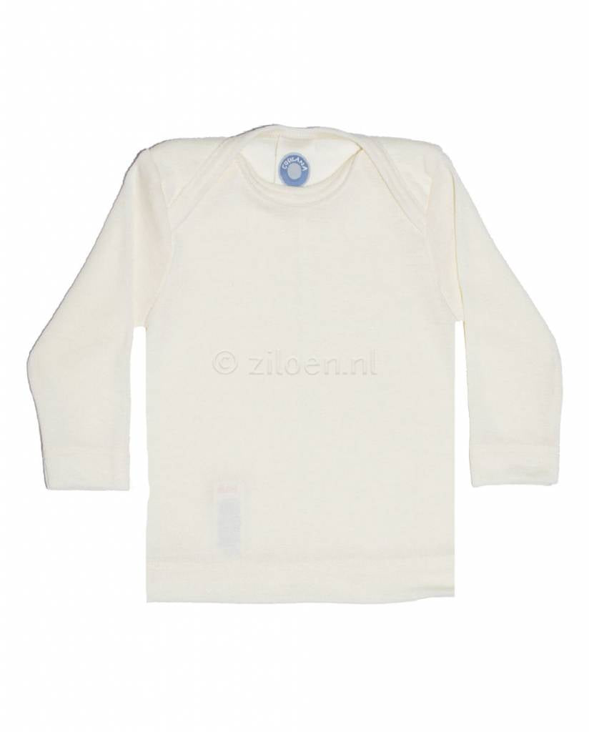 Cosilana-babyshirt-wol-zijde-naturel-wit