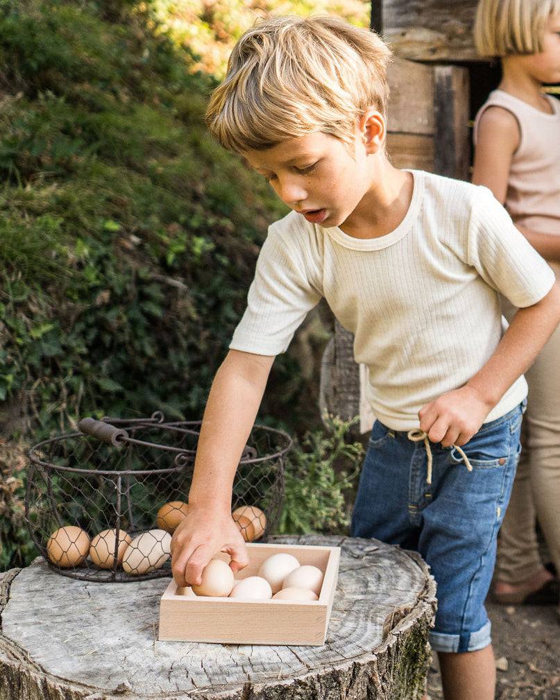 cosilana kinder t shirt wol zijde katoen naturel