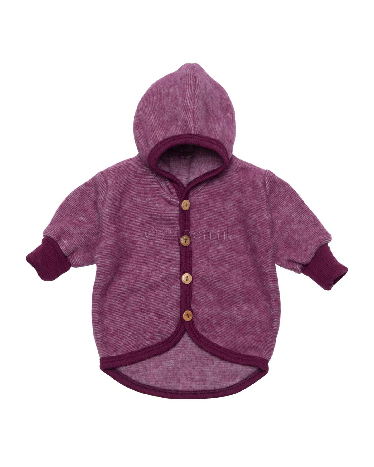 Cosilana-wolfleece-jasje-licht-wijn-rood