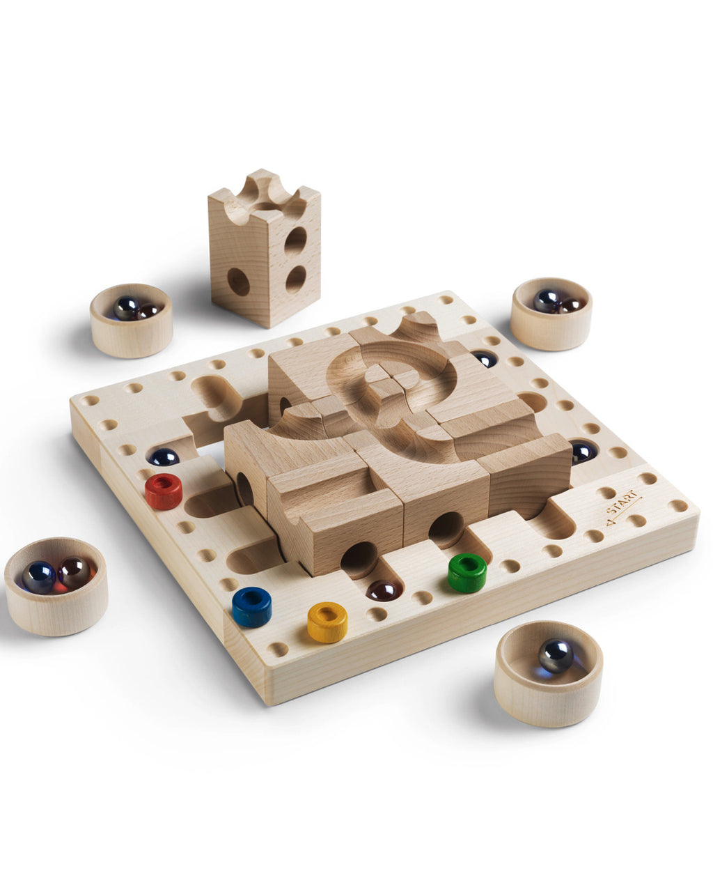 cuboro Houten knikkerbaan - Tricky ways bordspel