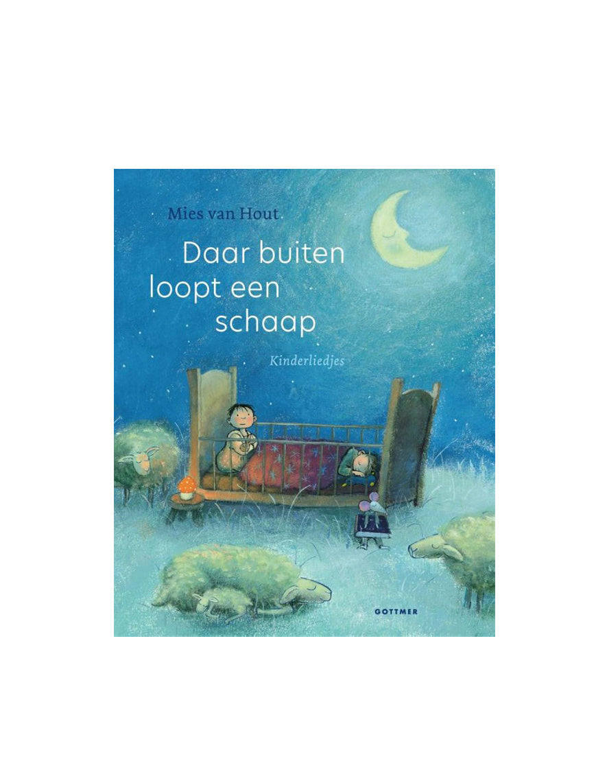 Daar buiten loopt een schaap
