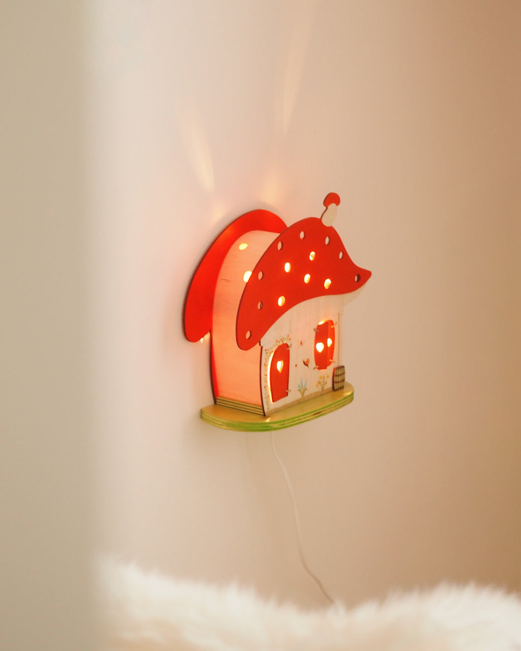 de noest - paddestoel lamp