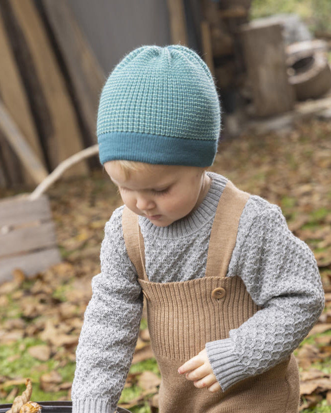 disana Beanie van wol gemêleerd lyfestyle 3