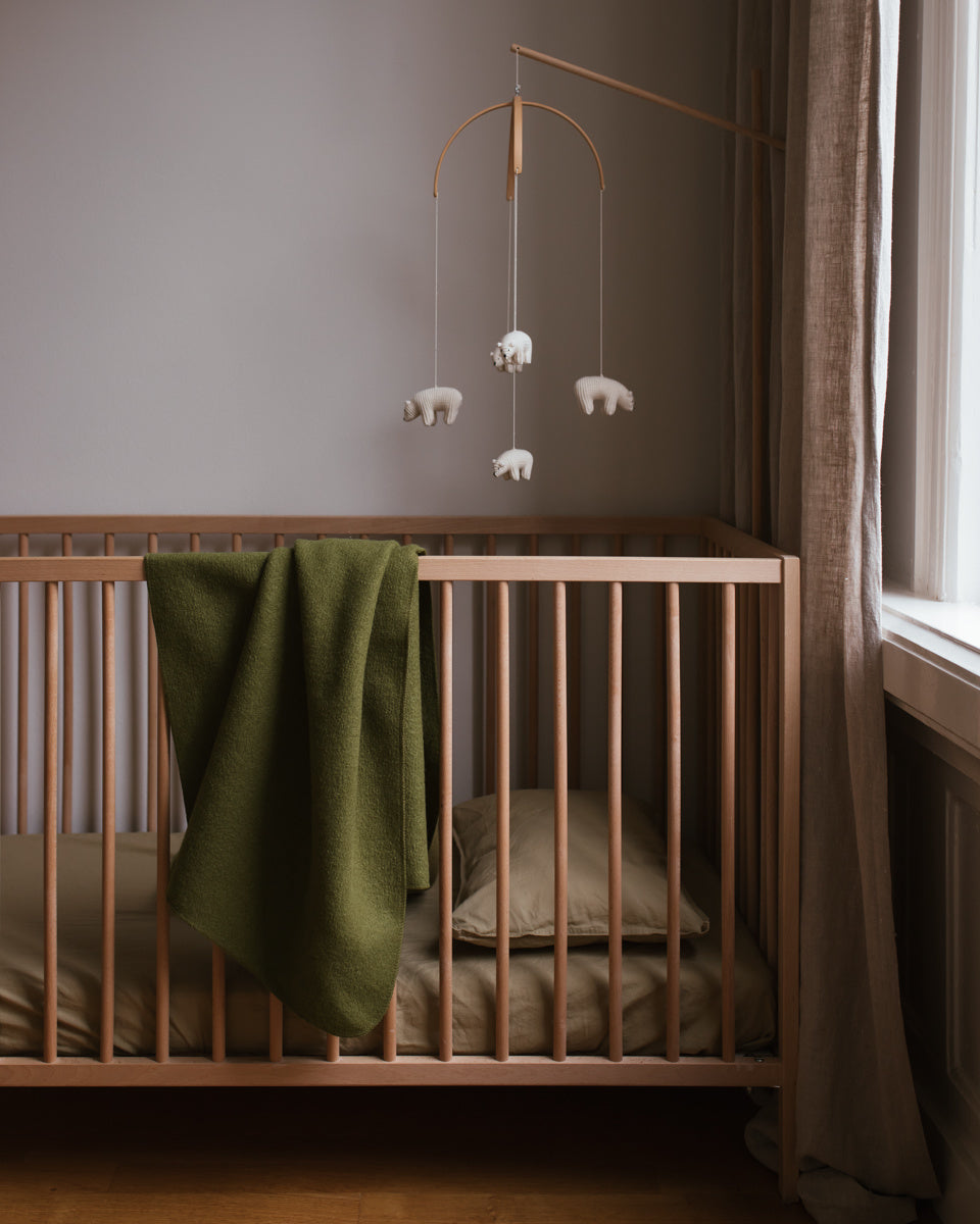 Disana boiled wool blanket olive