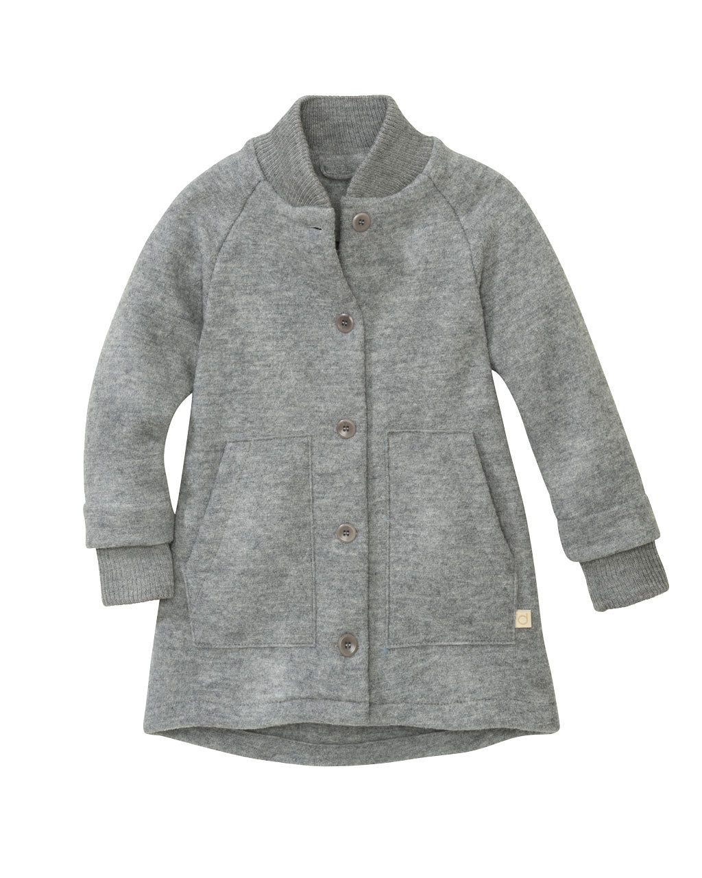 Disana Kindermantel van merino wol - grijs