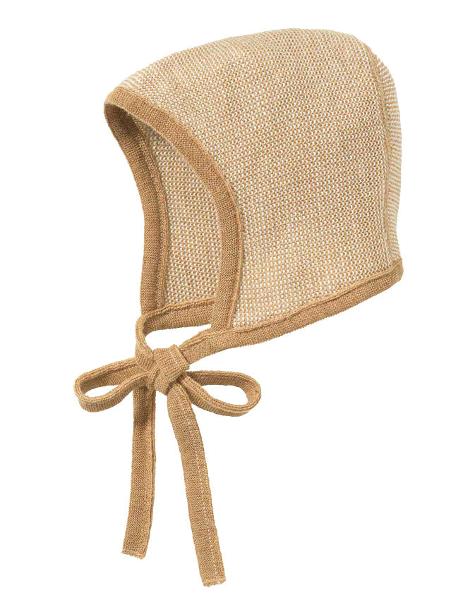 Disana Mutsje van merino wol - karamel:naturel