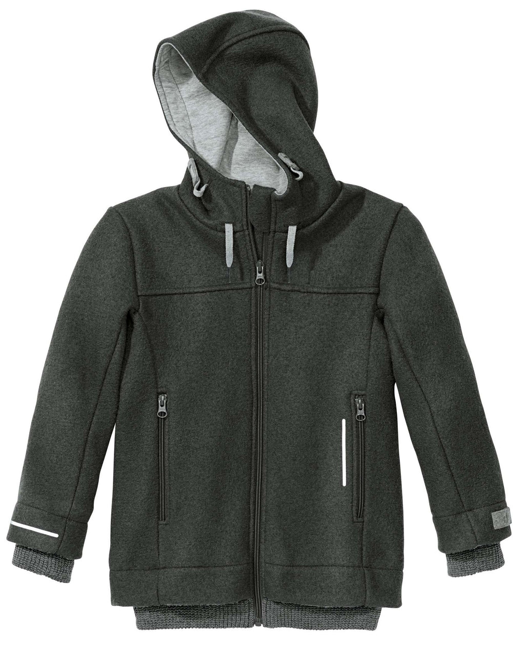 Disana Outdoor jas van gekookte wol - antraciet 3222199