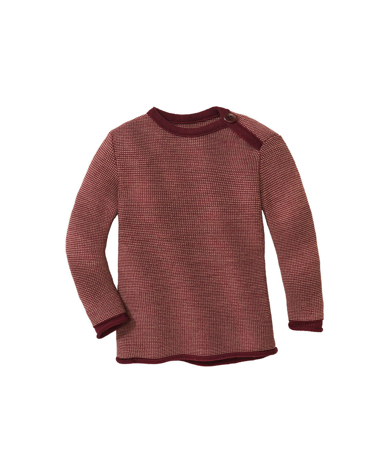 disana Trui van merino wol - cassis:roze