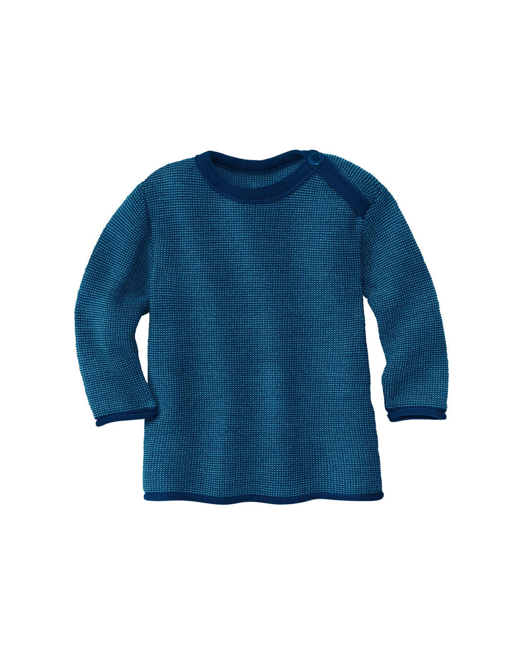 disana Trui van merino wol - donkerblauw:lagoon