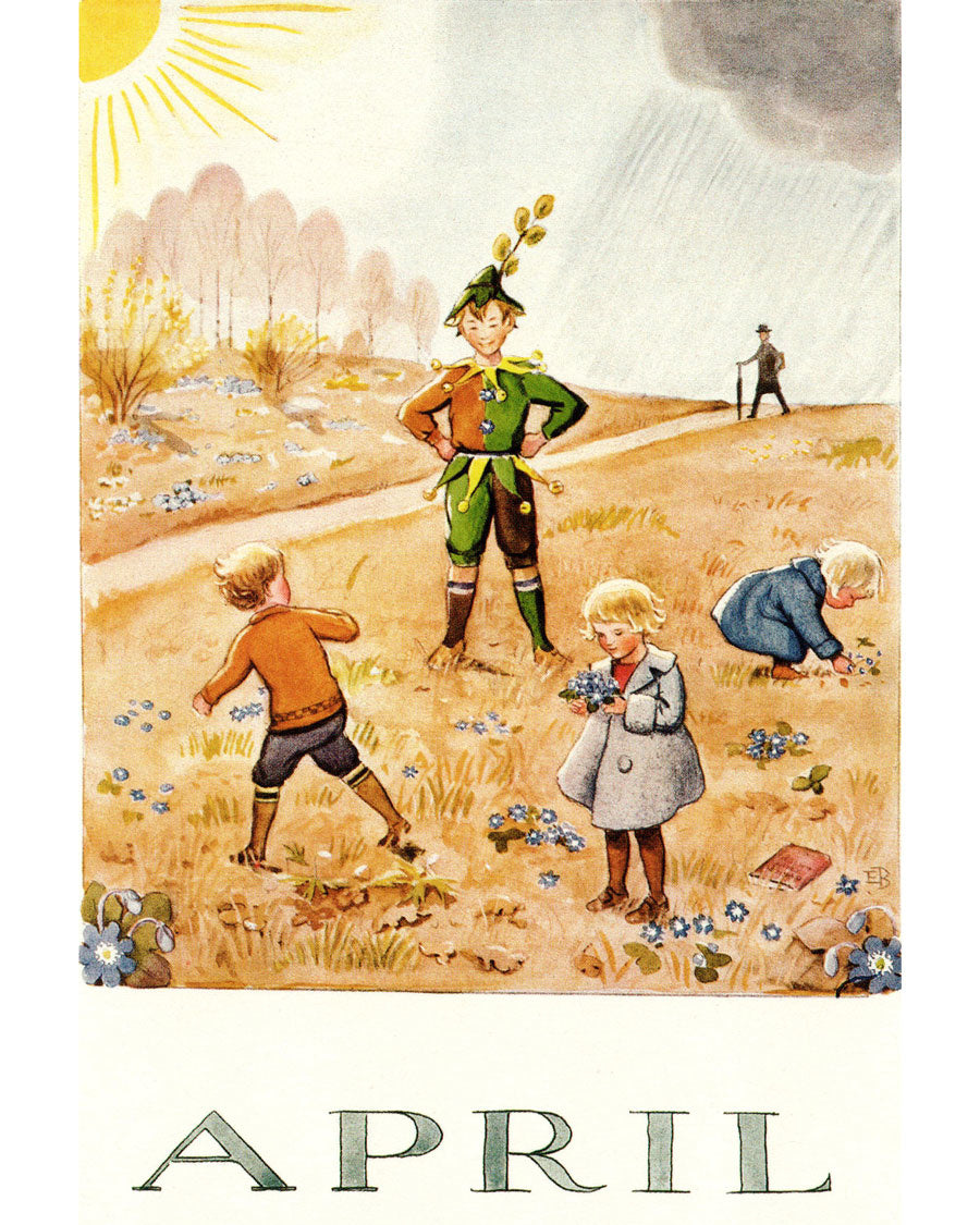 Elsa Beskow kaart april
