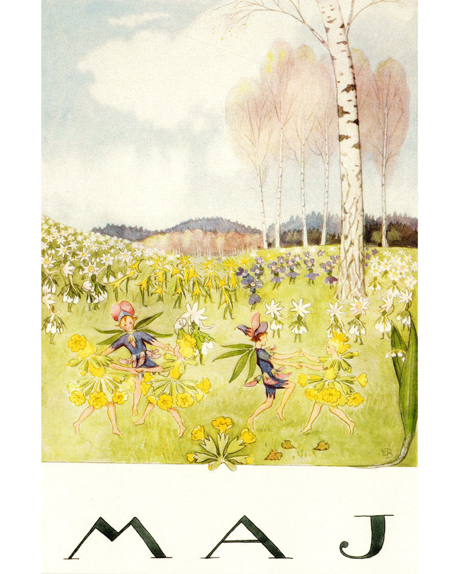 Elsa Beskow kaart mei