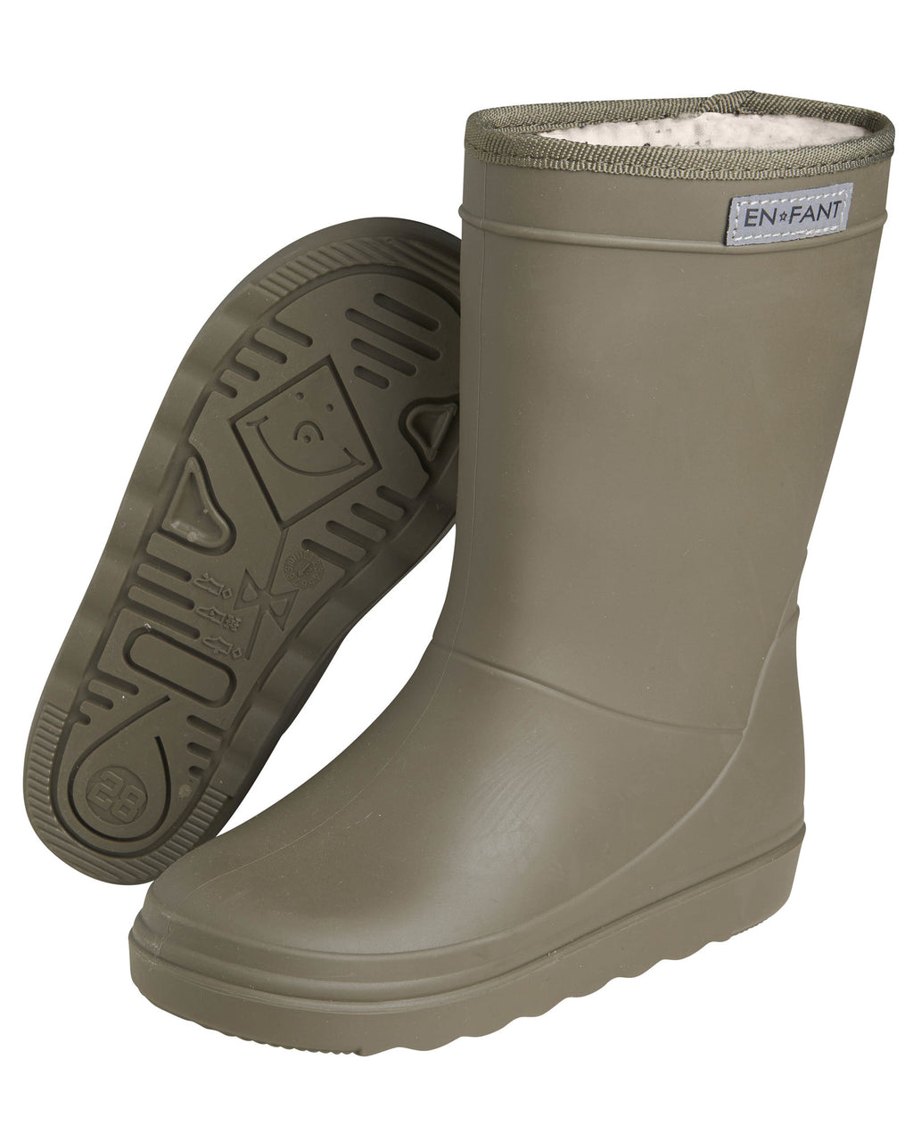 En fant thermoboots laarzen wollen voering ivy green groen