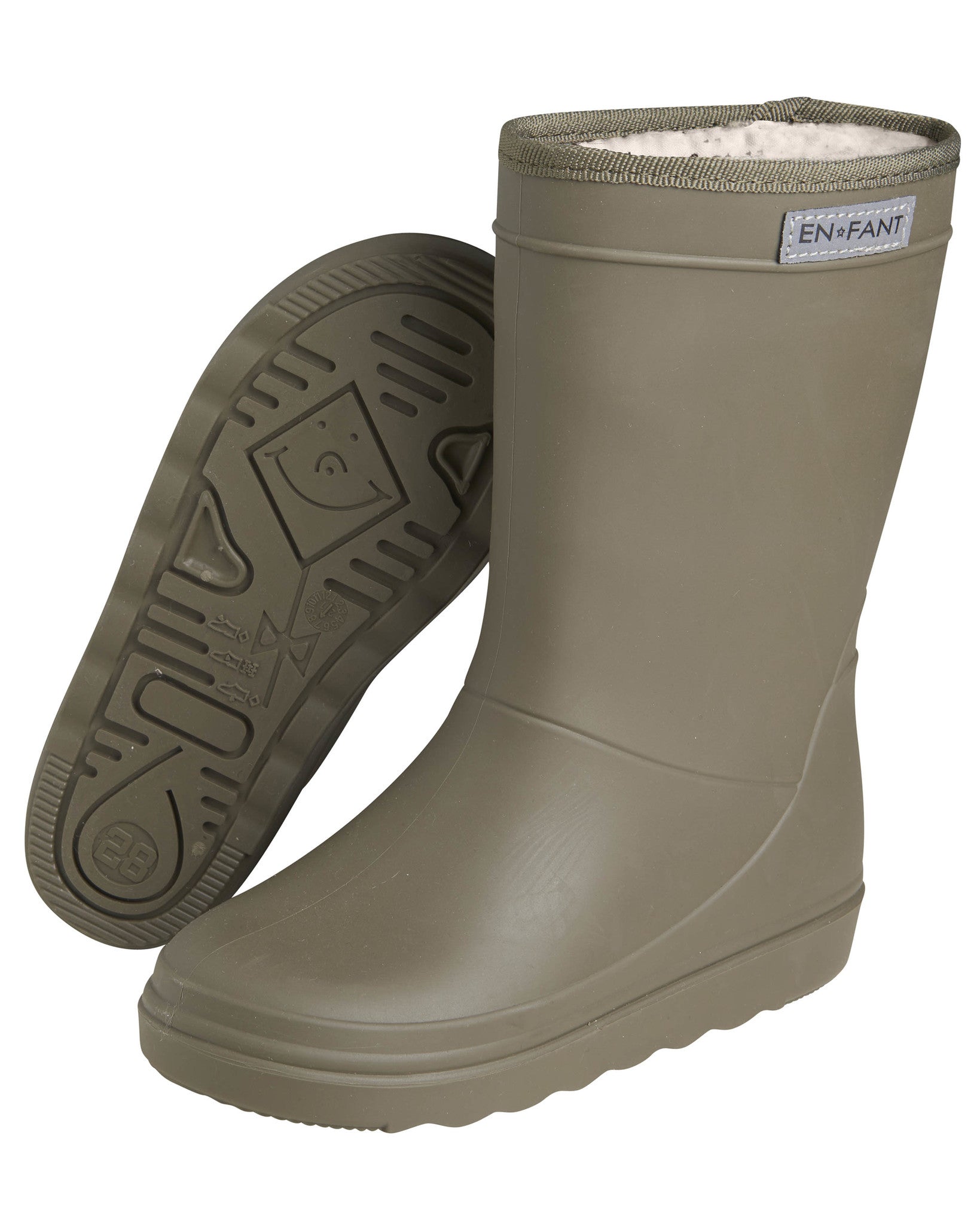 En fant thermoboots laarzen wollen voering ivy green groen
