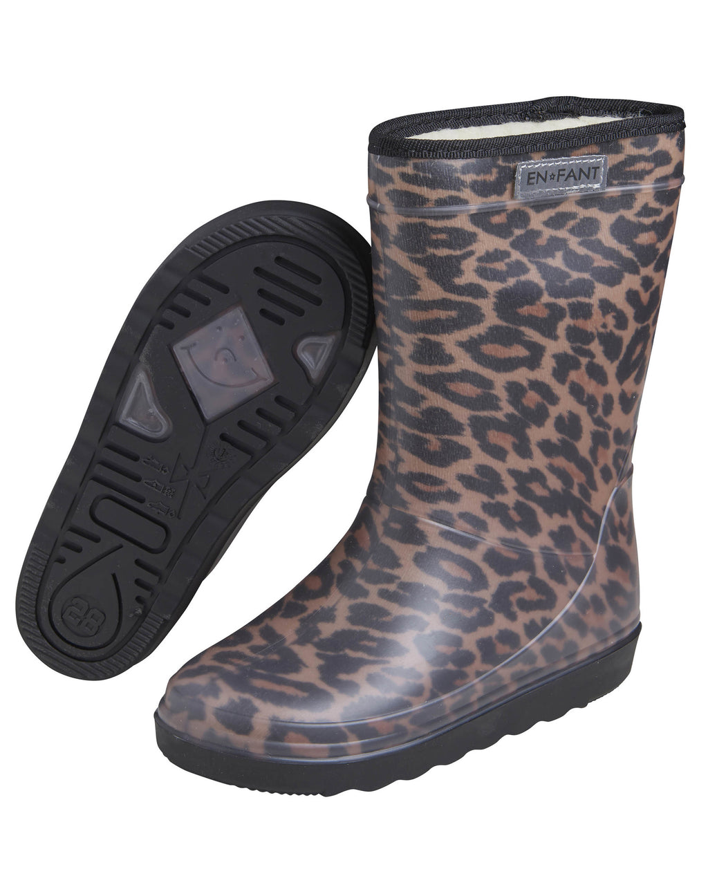 En fant winter regenlaarzen wol gevoerd leopardo luipaard 2121