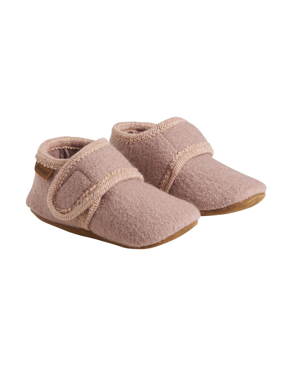 En Fant Wollen slofjes - bark