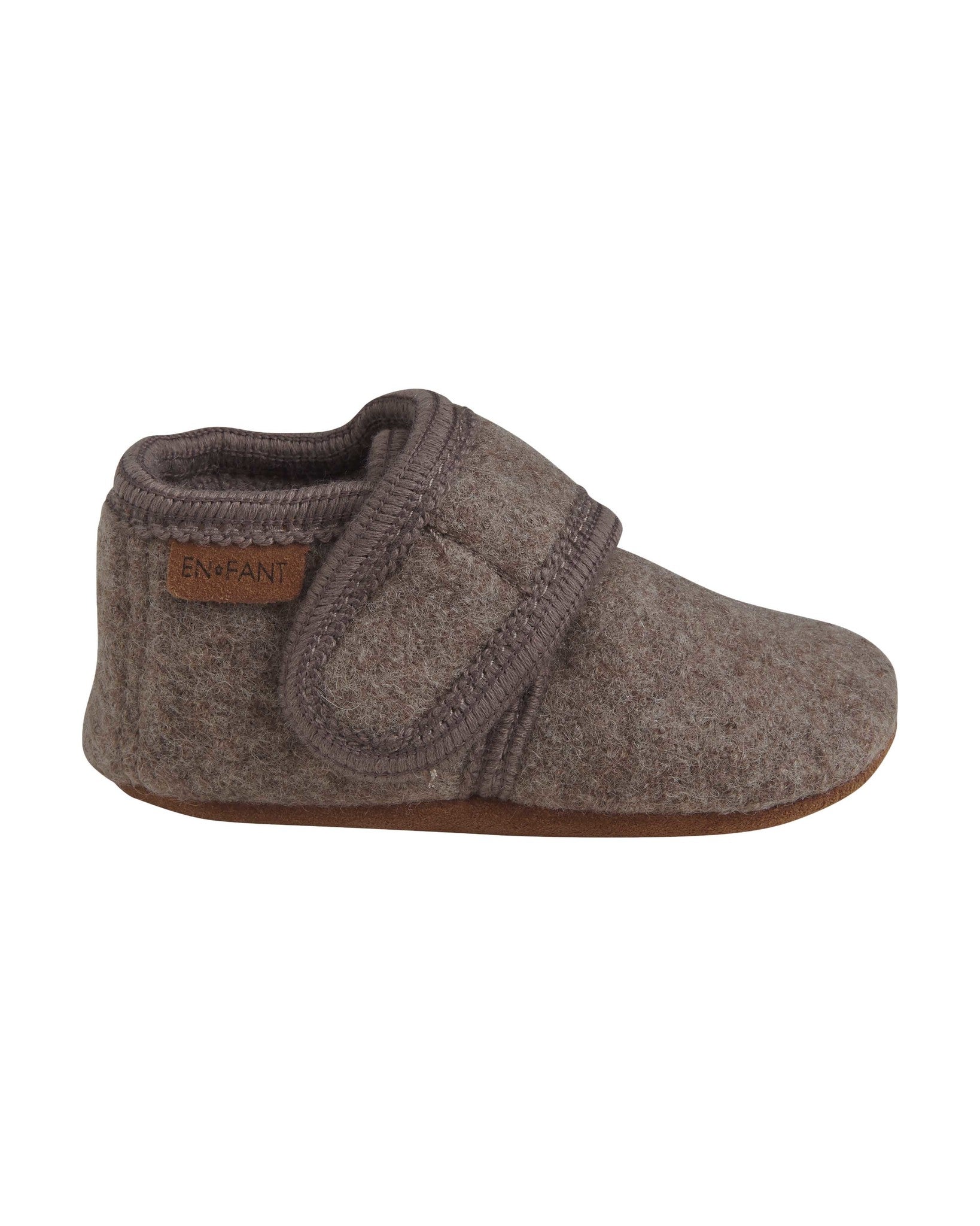en fant Wollen slofjes - walnut 2