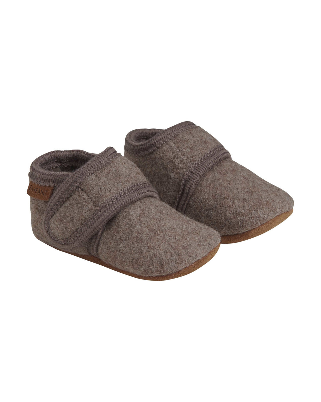 en fant Wollen slofjes - walnut