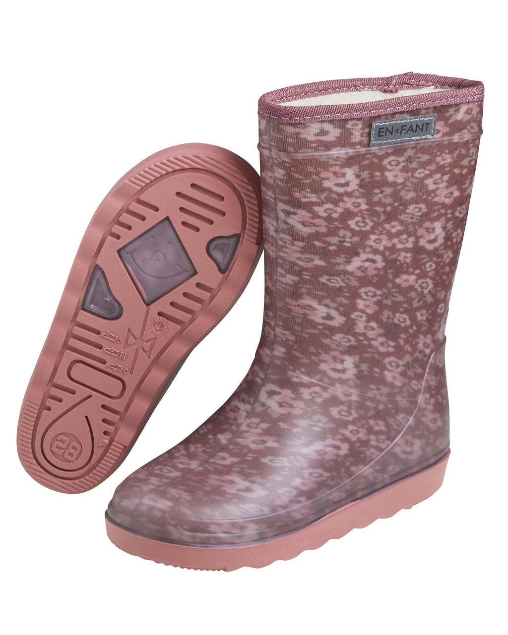 Enfant winter laarzen wol gevoerd bloemen