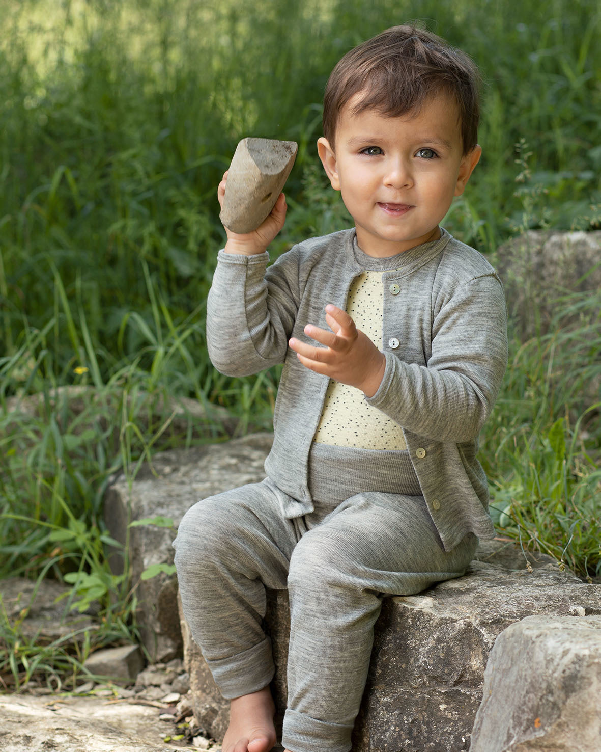 Engel natur Babyvest - grijs 706441-091 2