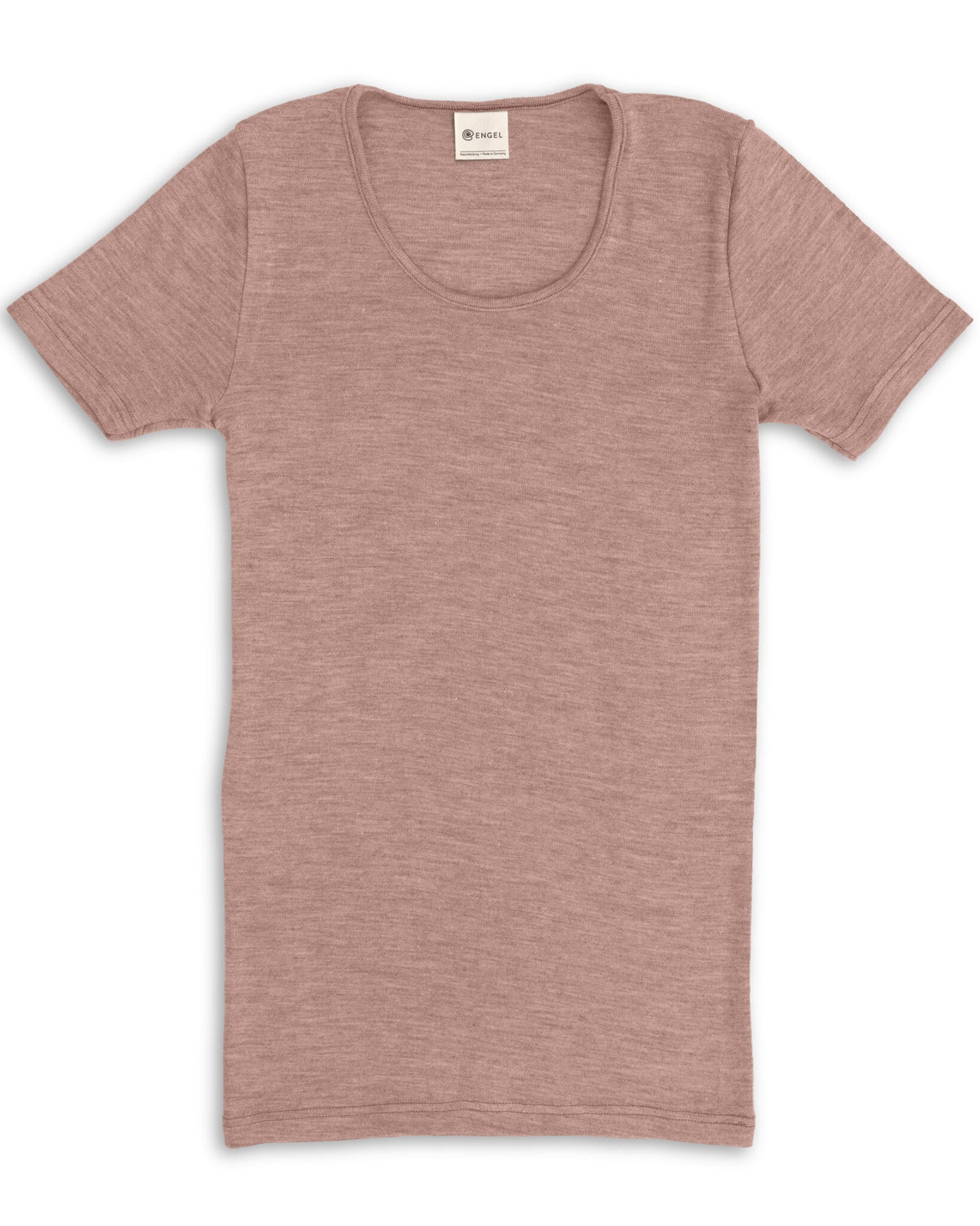 Engel natur dames t shirt wol zijde dusty rose 704870-051